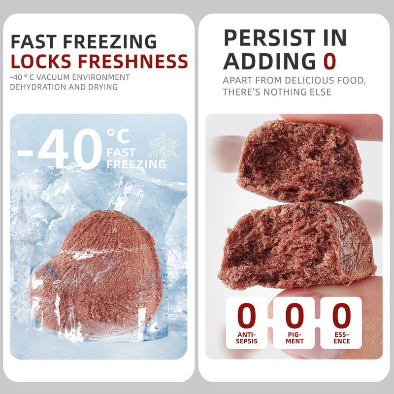RLG 15 Individually Wrapped Freeze-Dried Rabbit Blood Treats – Rich in Hemoglobin & Iron – Supports Energy & Vitality – 25G Bag
